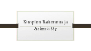 Kuopion Rakennus ja Asbesti Oy logo